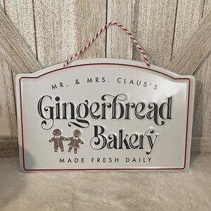 Target BP Christmas 2023 Gingerbread Bakery Metal Sign